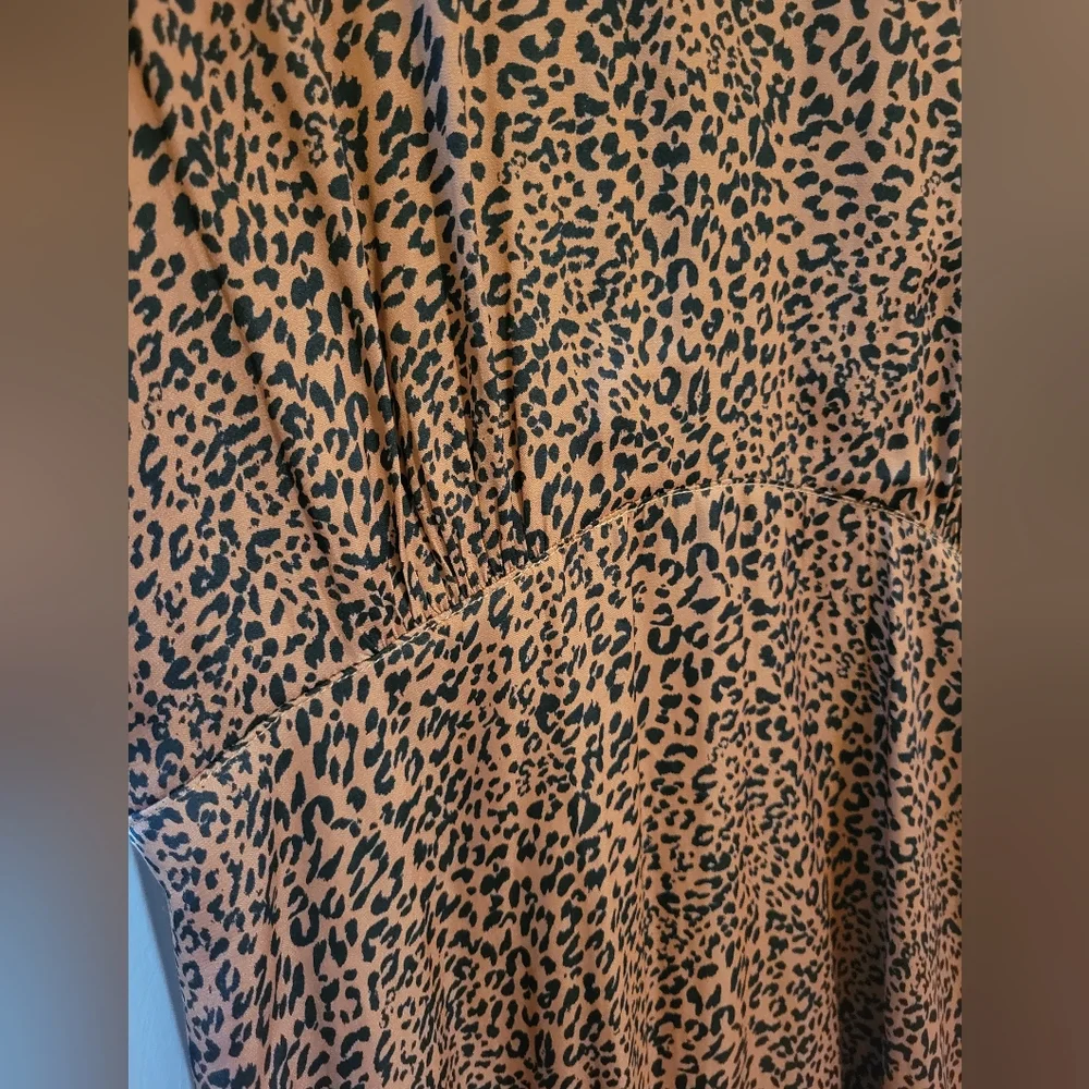 Free People- Animal Print Midi Dress - Picture 9 of 11